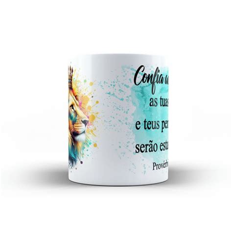 Caneca Personalizada Frase Bíblica cristã Confiança Xícara Elo7