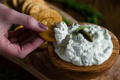 Dill Pickle Dip Self Proclaimed Foodie