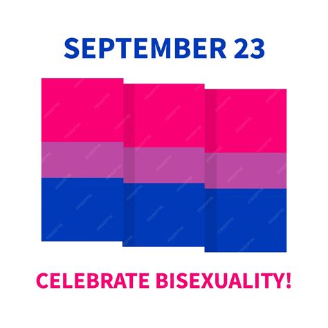 Premium Vector Bisexuality Day Typography Poster With Bisexual Pride Flag Lgbt Community Event