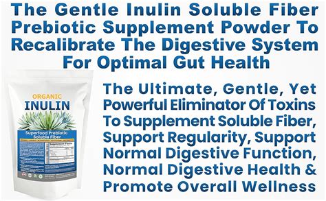 Amazon Inulin Powder Organic 48oz 3 Pounds Gentle Agave Inulin