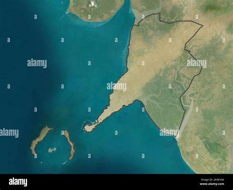 Conakry, region of Guinea. High resolution satellite map Stock Photo ...