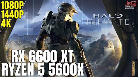 Halo Infinite Ryzen 5 5600x Rx 6600 Xt 1080p 1440p 4k