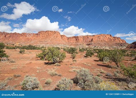 Capitol Reef Stock Image Image Of Awesome Blue Climb 124115989