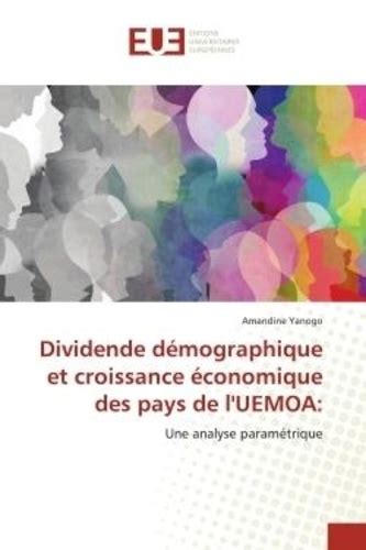 Dividende Démographique Et Croissance De Amandine Yanogo Poche