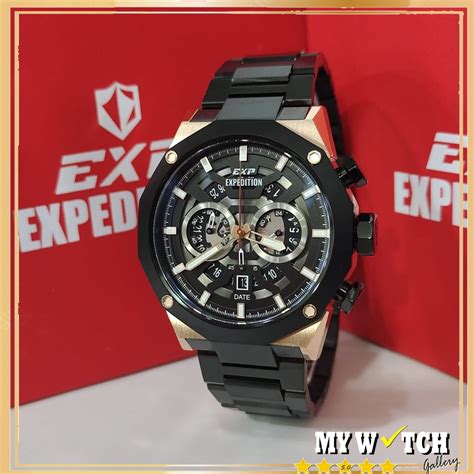 Jual Jam Tangan Expedition Pria Chronograph E 6834 MC Original Shopee