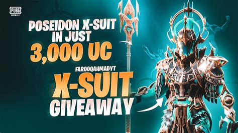 POSEIDON X SUIT In 3K UC Only X SUIT Giveaway PUBG MOBILE YouTube