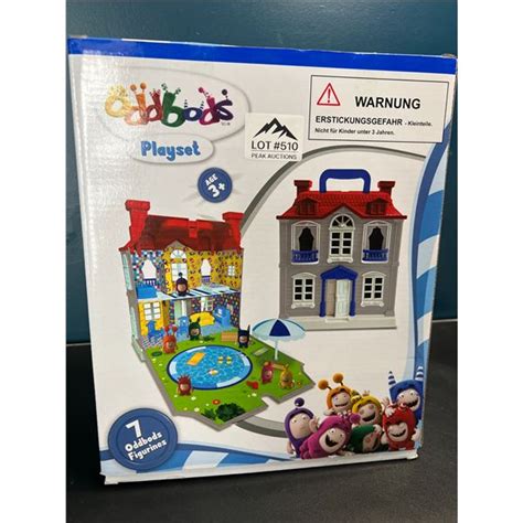 Lot of 1 Oddbods Playset Toy Playhouse w/ 7 Oddbods Figurines