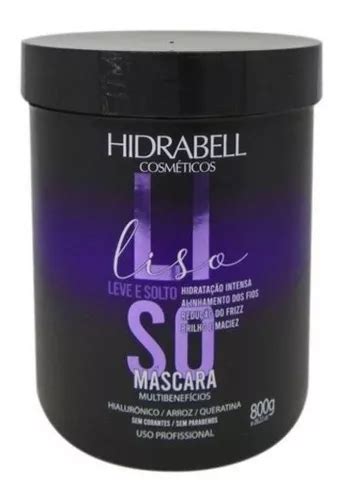 Máscara Hidrabell Liso Leve E Solto 800g MercadoLivre