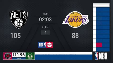 Nets @ Lakers | NBA on TNT Live Scoreboard