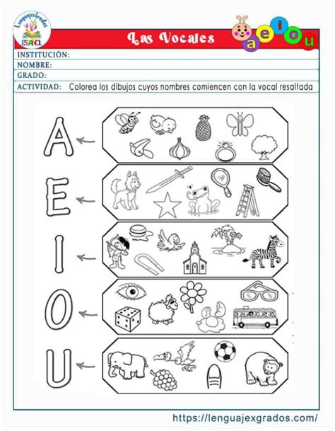 10 Actividades Para Ninos De Preescolar Como Ensenar Las Vocales En Casa Nbkomputer