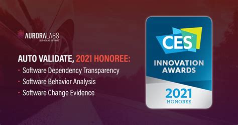 Aurora Labs Awarded Ces 2021 Innovation Award Aurora Labs