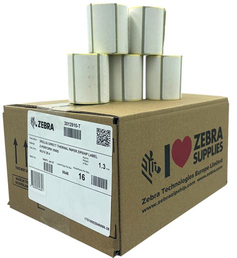 Zebra Z Perform 1000D Thermoetiketten 3012910 T 51 X 25mm Prindo De