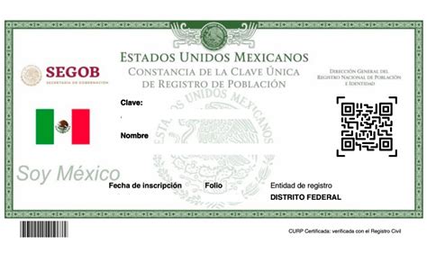 Cambia tu CURP Cómo tramitar CURP certificado en línea