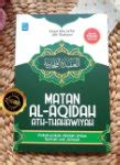 Buku Matan Al Aqidah Ath Thahawiyah Toko Muslim Title