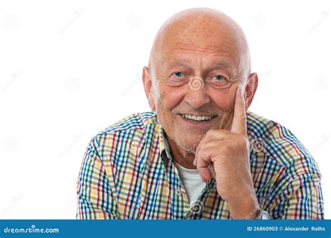 Retrato De Un Hombre Mayor Feliz Imagen De Archivo Imagen De Goce