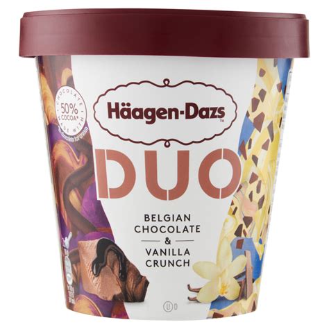 Häagen Dazs Duo Belgian Chocolate Vanilla Crunch 353 g Carrefour