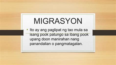 AP 10 KONTEMPORARYONG ISYU Migrasyon PPT