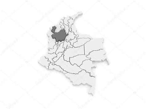 Mapa De Antioquia Colombia — Foto De Stock 62223179 © Tatiana53