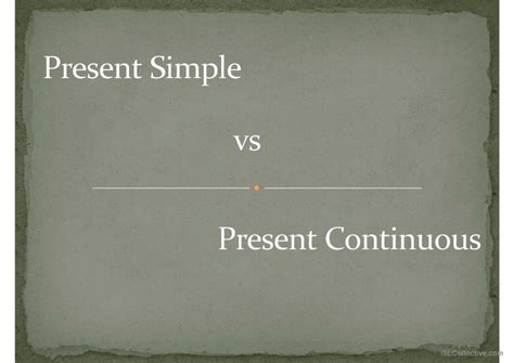 present simple  continuous genera english esl powerpoints