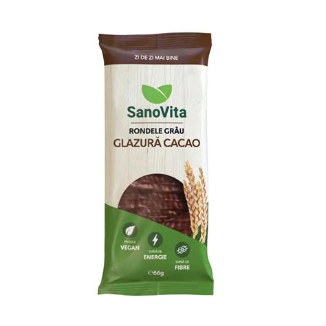 Rondele Din Grau Cu Glazura De Cacao G Sano Vita Naturisti Ro