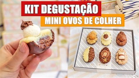 MINI OVOS DE COLHER KIT DEGUSTAÇÃO PARA PÁSCOA Tiago Mauro YouTube