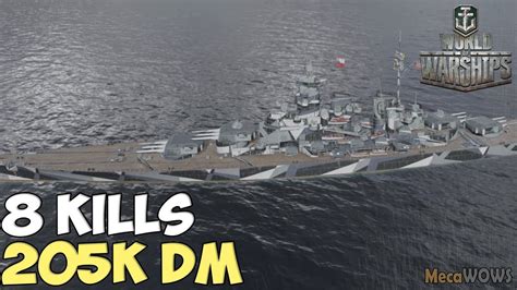 World Of Warships Gro Er Kurf Rst Kills K Damage Replay