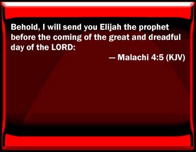 Bible Verse Powerpoint Slides for Malachi 4:5