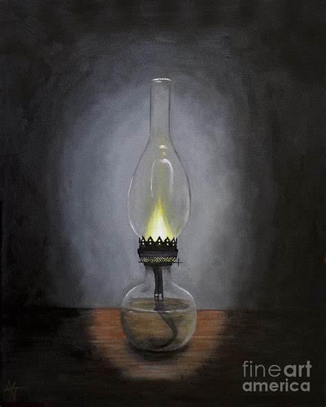 Oil Lamp Painting By Heather Strazza Fine Art America