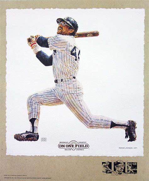 Reggie Jackson New York Yankees Lithograph