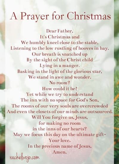 A Prayer for Christmas Day - RachelWojo.com