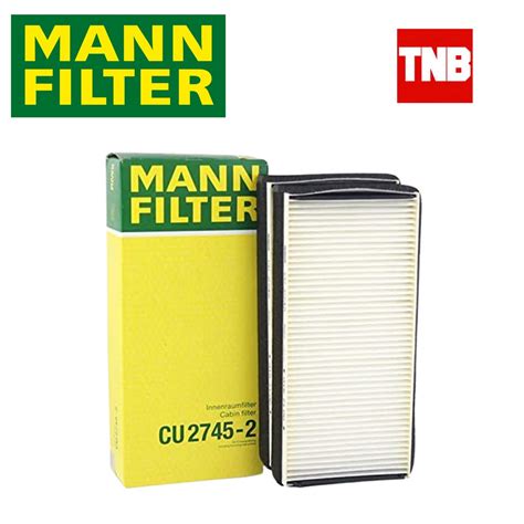 Mann Filter Benz ไส้กรองแอร์ Cu2745 2 เบนซ์ รุ่น W210 W215 W220 Oe 210 830 00 18 Mahle La47 S