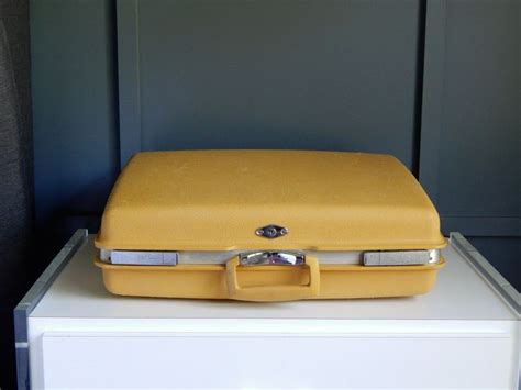 Vintage Yellow Suitcase/ Royal Traveler Suitcase/ Medium to | Etsy ...