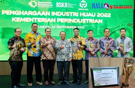 Fajarpaper Terima Penghargaan Industri Hijau 2022 Hallo Nusantara