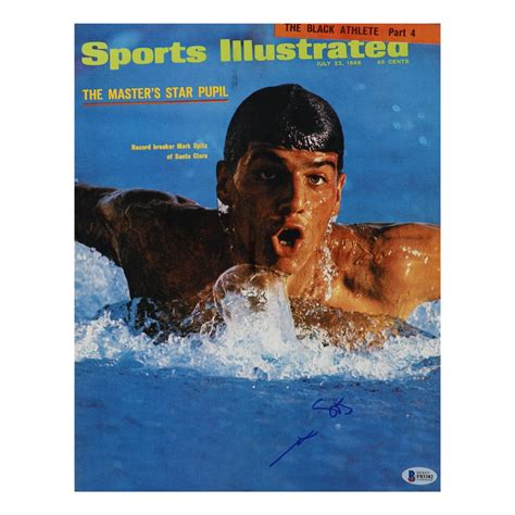 Mark Spitz Signed 11x14 Magazine Cover Photo Beckett Pristine Auction