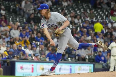 Cubs Brown Holds Brewers Hitless Through 7 Innings Before Frelick