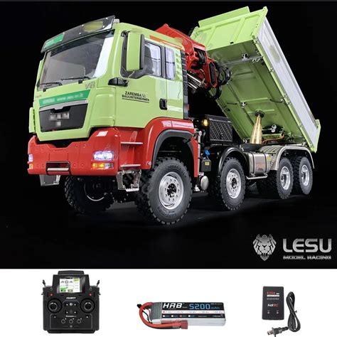 Lesu X Rc Hydraulic Dump Truck Ready To Run Tipper Light For Man