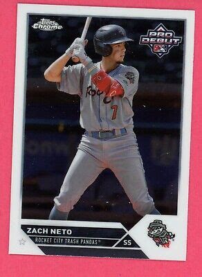 Topps Pro Debut Chrome Zach Neto Pdc Ebay