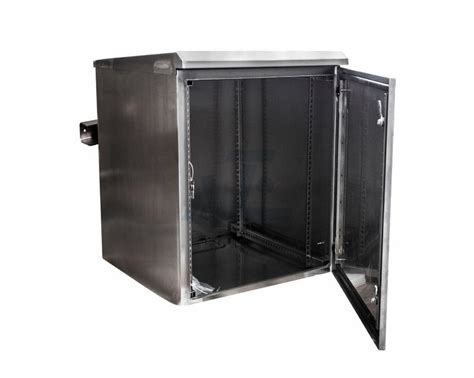 Ip65 Stainless Steel Wall Mount Outdoor Rack Enclosure 15u Grey 600w