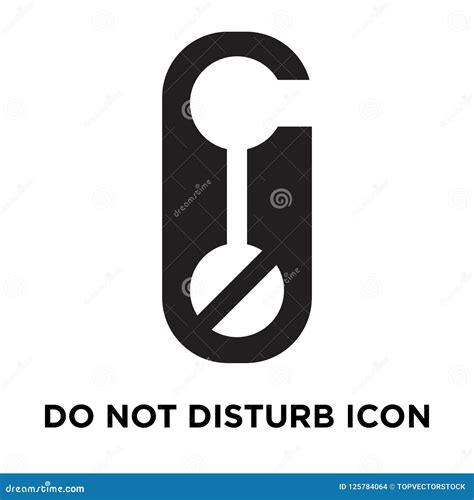 Do Not Disturb Icon Vector Isolated On White Background Logo Co Stock