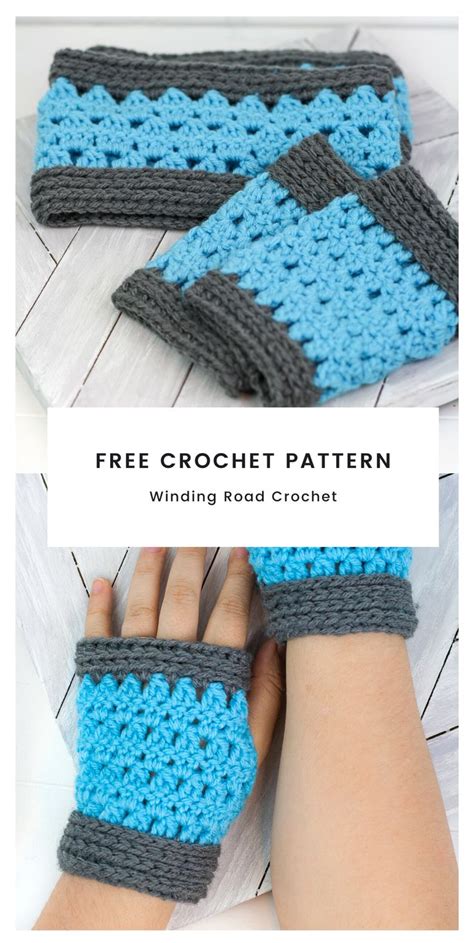 Winter Park Fingerless Mitts Pattern Winding Road Crochet Crochet