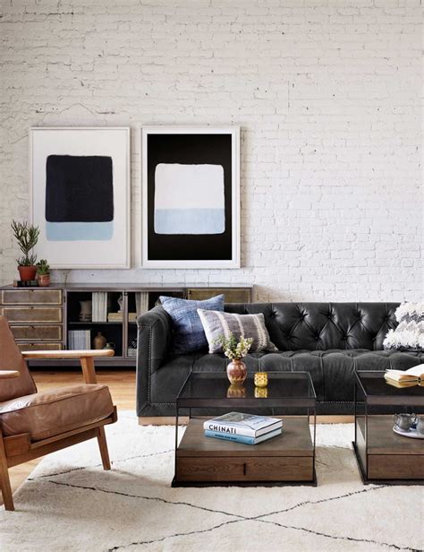 16 Stylish Black Leather Sofa Decorating Ideas Black Leather Sofa