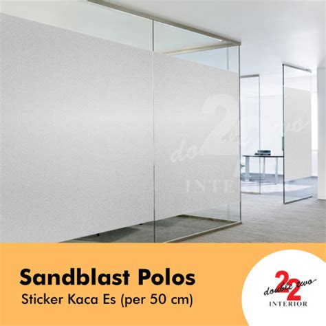 Jual Sandblast Polos Sunblast Kaca Sticker Kaca Es Per Cm