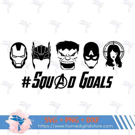 Squad Goals Avenger Svg Png Dxf