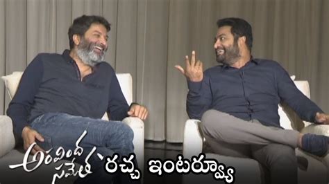 NTR And Trivikram Hilarious Comedy Aravinda Sametha Movie Pooja