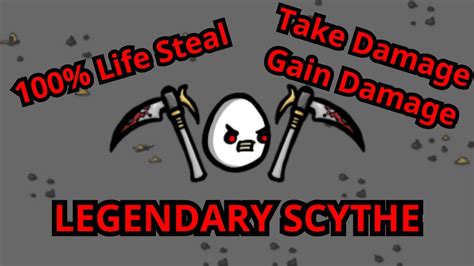 New Legendary Scythe Masochist Unkillable Brotato Youtube