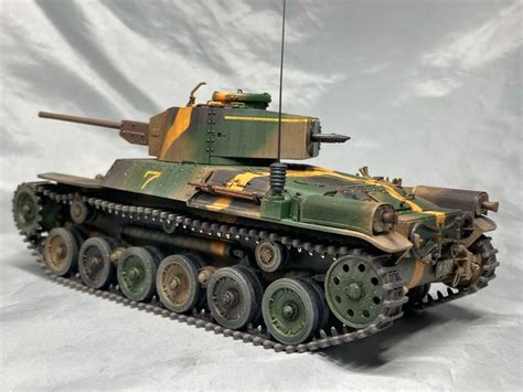 ファインモールド 1 35 九七式中戦車 新砲塔チハ 完成 hobby hobby