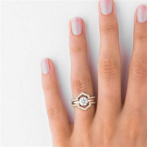 15 Unique Fitted Engagement Ring And Wedding Band Combos That Just Belong Together Wedding