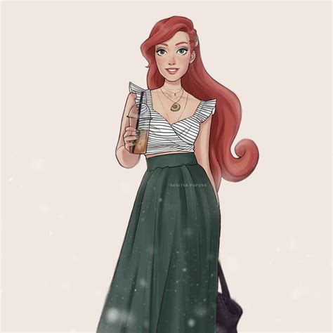 Ariel Modern Disney Princesses By Rosalynnart On Deviantart Disney