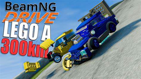 Carros De Lego Descendo O Morro A Mais De Kmh No Beamng Drive Youtube