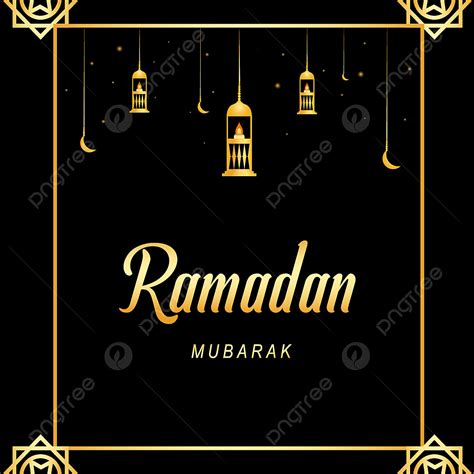 Ramadan Mubarak Vector Hd Images Square Ramadan Mubarak Gold Ramadan